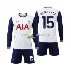 Tottenham Spurs Bergvall 15 Dres Domaći 2024-2025 Dugim Rukavima ,Dječji Komplet