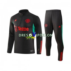 Manchester United Crno Komplet Sweatshirts 2023-2024