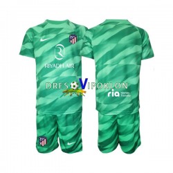 Atlético Madrid Golmanski zelena Dres Gostujući 2023-2024 Kratkih Rukava ,Dječji Komplet