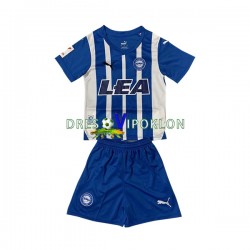 Deportivo Alaves Dres Domaći 2023-2024 Kratkih Rukava ,Dječji Komplet