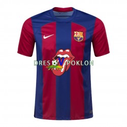 FC Barcelona Rolling Stones Dres Domaći 2023-2024 Kratkih Rukava ,Muški