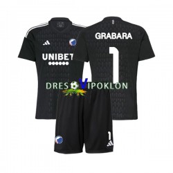 FC Kopenhagen Golmanski GRABARA 1 Dres Gostujući 2023-2024 Kratkih Rukava ,Dječji Komplet