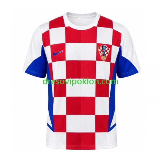 Hrvatska Retro Dres Domaći 2002 Kratkih Rukava ,Muški
