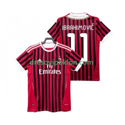 AC Milan Zlatan IBRAHIMOVIC 11 2012 Retro Dres Domaći 2011 Kratkih Rukava ,Muški
