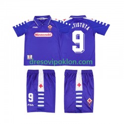 ACF Fiorentina BATISTUTA 9 Retro Dres Domaći 1998 1999 Kratkih Rukava ,Dječji Komplet