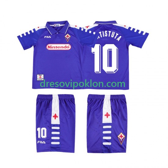 ACF Fiorentina RUICOSTA 10 Retro Dres Domaći 1998 1999 Kratkih Rukava ,Dječji Komplet
