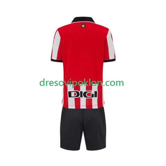 Athletic Bilbao Dres Domaći 2025-2026 Kratkih Rukava ,Dječji Komplet