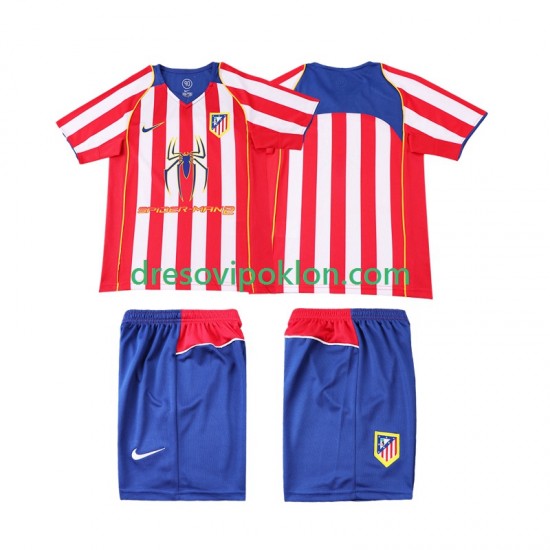 Atlético Madrid 2005 Retro Dres Domaći 2004 Kratkih Rukava ,Dječji Komplet