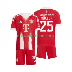 FC Bayern München Thomas Muller 25 Dres Domaći 2025-2026 Kratkih Rukava ,Dječji Komplet