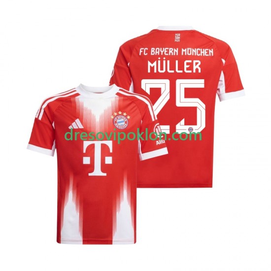 FC Bayern München Thomas Muller 25 Dres Domaći 2025-2026 Kratkih Rukava ,Muški