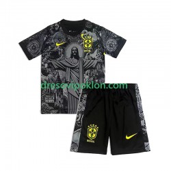 Brazil Cheist the Redeemer Football Shirts Domaći 2024 Kratkih Rukava ,Dječji Komplet