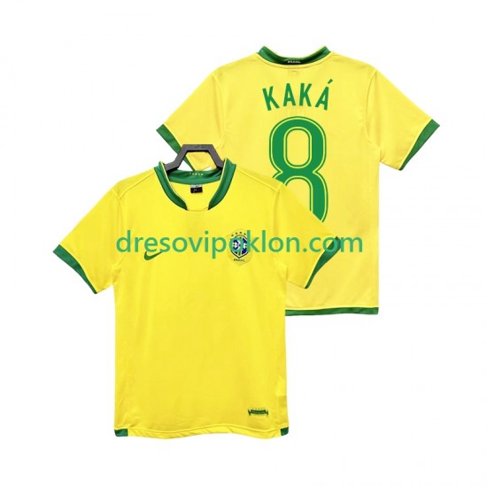 Brazil KAKA 8 Retro Dres Domaći 2006 Kratkih Rukava ,Muški