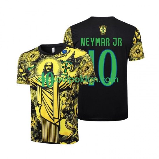 Brazil Neymar JR 10 Jesus Dres Domaći 2024 Kratkih Rukava ,Muški