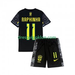 Brazil RAPHINHA 11 Cheist the Redeemer Football Shirts Domaći 2024 Kratkih Rukava ,Dječji Komplet