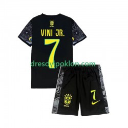 Brazil Vinicius Junior 7 Cheist the Redeemer Football Shirts Domaći 2024 Kratkih Rukava ,Dječji Komplet