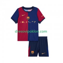 FC Barcelona Coldplay Dres Domaći 2024-2025 Kratkih Rukava ,Dječji Komplet