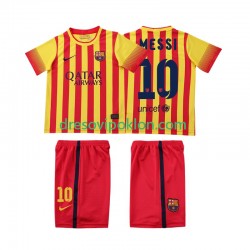 FC Barcelona Lionel Messi 10 2013 2014 Retro Dres Gostujući Kratkih Rukava ,Dječji Komplet