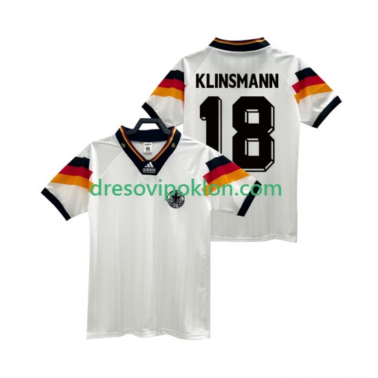 Njemačka KLINSMANN 18 1992 Retro Dres Domaći Kratkih Rukava ,Muški