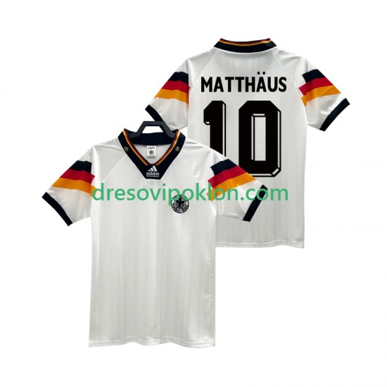 Njemačka MATTHAUS 10 1992 Retro Dres Domaći Kratkih Rukava ,Muški