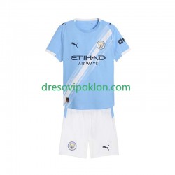 Manchester City Dres Domaći 2025-2026 Kratkih Rukava ,Dječji Komplet