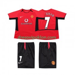 Manchester United BECKHAM 7 Retro Dres Domaći 2004 2002 Kratkih Rukava ,Dječji Komplet