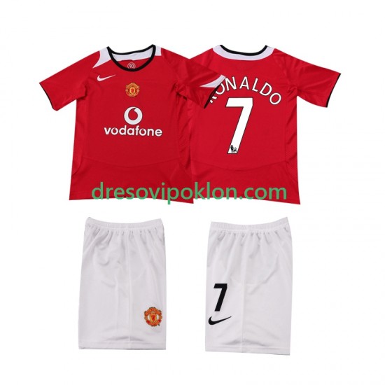 Manchester United Cristiano Ronaldo 7 Retro Dres Domaći 2004 2006 Kratkih Rukava ,Dječji Komplet