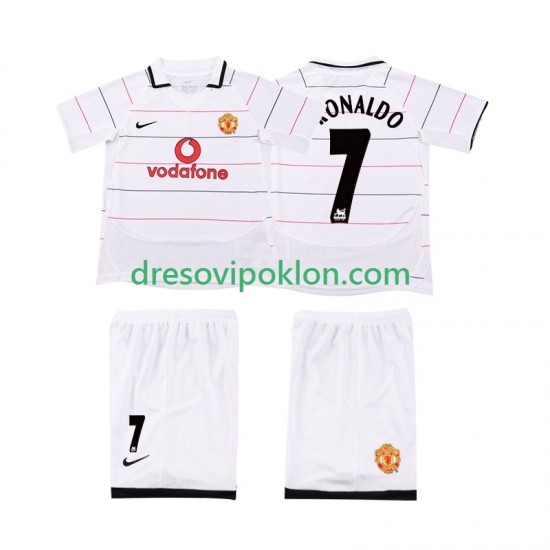 Manchester United Cristiano Ronaldo 7 2003 2005 Retro Dres Domaći Kratkih Rukava ,Dječji Komplet