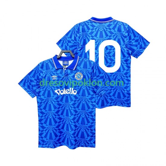 Napoli 10 1991 1993 Retro Dres Domaći Kratkih Rukava ,Muški