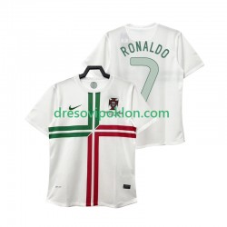 Portugal Cristiano Ronaldo 7 2012 Retro Dres Gostujući Kratkih Rukava ,Muški
