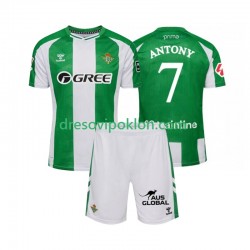Real Betis Antony 7 Dres Domaći 2025-2026 Kratkih Rukava ,Dječji Komplet