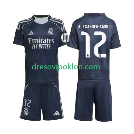 Real Madrid Alexander-Arnold 12 Dres Gostujući 2025-2026 Kratkih Rukava ,Dječji Komplet