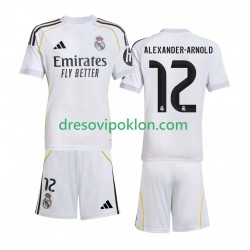 Real Madrid Alexander-Arnold 12 Dres Domaći 2025-2026 Kratkih Rukava ,Dječji Komplet