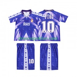 Real Madrid FIGO 10 1996-1997 Retro Dres Gostujući Kratkih Rukava ,Dječji Komplet