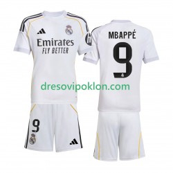 Real Madrid Mbappé Kylian 9 Dres Domaći 2025-2026 Kratkih Rukava ,Dječji Komplet