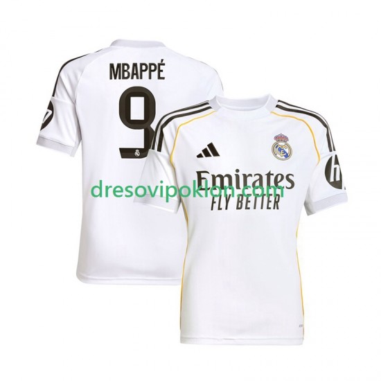 Real Madrid Mbappé Kylian 9 Dres Domaći 2025-2026 Kratkih Rukava ,Muški