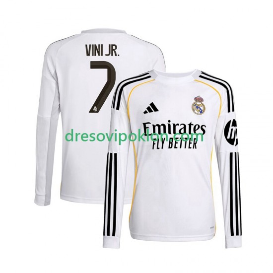 Real Madrid Vinicius Junior 7 Dres Domaći 2025-2026 Dugim Rukavima ,Muški