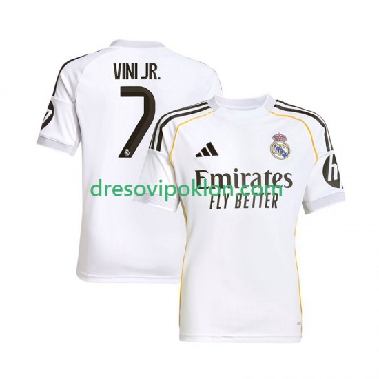 Real Madrid Vinicius Junior 7 Dres Domaći 2025-2026 Kratkih Rukava ,Muški