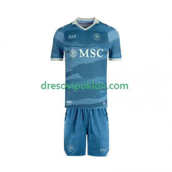 Napoli SSC Special Dres Domaći 2024-2025 Kratkih Rukava ,Dječji Komplet