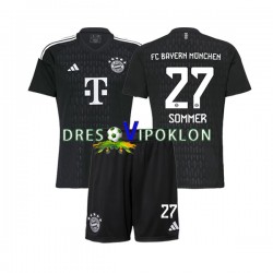 FC Bayern München Golmanski Yann Sommer 27 Dres Domaći 2023-2024 Kratkih Rukava ,Dječji Komplet