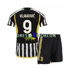 Juventus Vlahovic 9 Dres Domaći 2023-2024 Kratkih Rukava ,Dječji Komplet