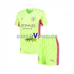 Manchester City Golmanski Dres Treći 2023-2024 Kratkih Rukava ,Dječji Komplet