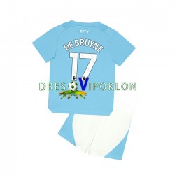 Manchester City Kevin De Bruyne 17 Dres Domaći 2023-2024 Kratkih Rukava ,Dječji Komplet