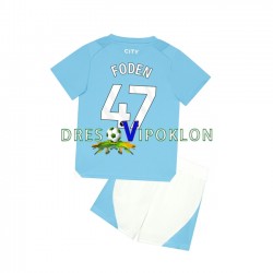 Manchester City Phil Foden 47 Dres Domaći 2023-2024 Kratkih Rukava ,Dječji Komplet