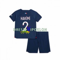 Paris Saint-Germain Hakimi 2 Dres Domaći 2023-2024 Kratkih Rukava ,Dječji Komplet