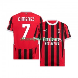 AC Milan Santiago Gimenez 7 Dres Domaći 2024-2025 Kratkih Rukava ,Muški