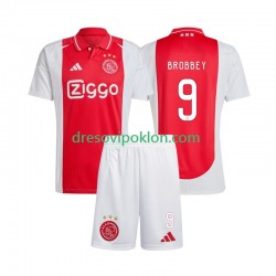 AFC Ajax Brian Brobbey 9 Dres Domaći 2024-2025 Kratkih Rukava ,Dječji Komplet