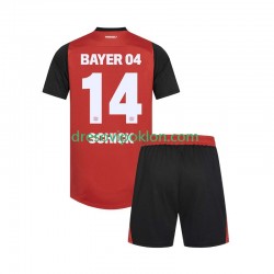 Bayer 04 Leverkusen Patrik Schick 14 Dres Domaći 2024-2025 Kratkih Rukava ,Dječji Komplet