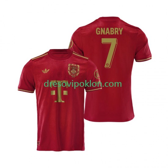 FC Bayern München 125th Anniversary Serge Gnabry 7 Crvena Dres Domaći 2024-2025 Kratkih Rukava ,Muški