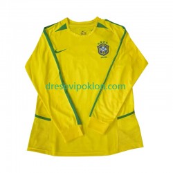 Brazil Retro Dres Domaći 2002 Dugim Rukavima ,Muški