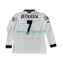 Manchester United Beckham 7 Retro Dres Gostujući 1998 1999 Dugim Rukavima ,Muški